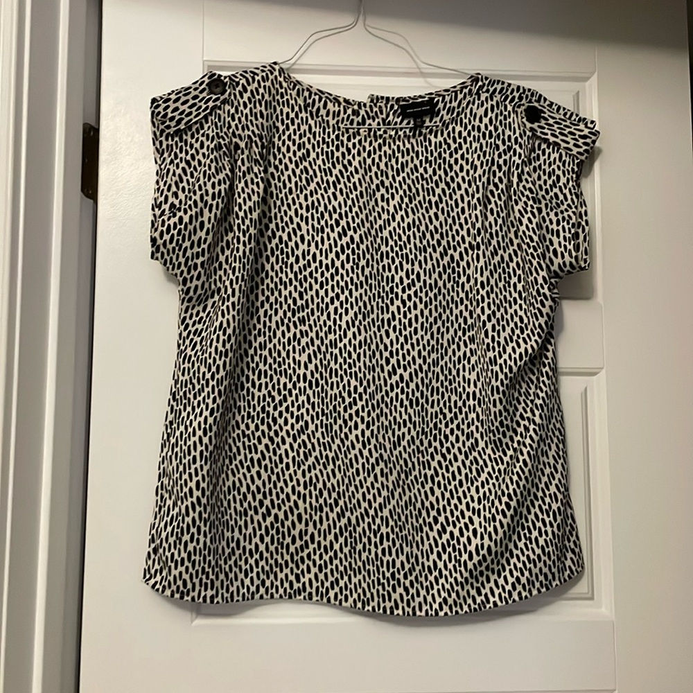 Target blouse who what wear polka dot size medium